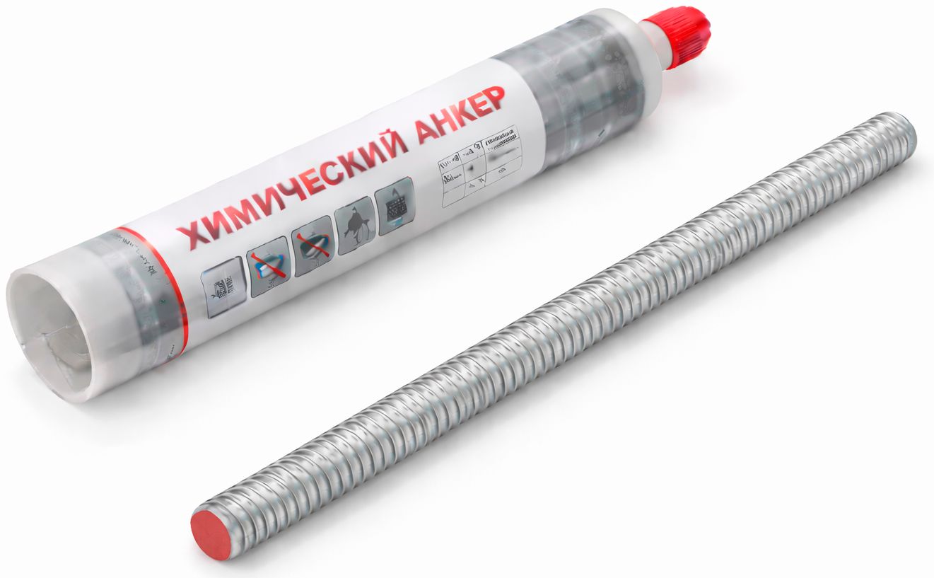 Резьбовая шпилька для химического анкера, нержавеющая сталь А4 - фото