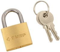 Мини-замок навесной 25 мм Профессионал ЗУБР 37130-25, латунь