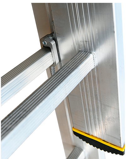 Лестница трехсекционная 3х18 Алюмет P3 9318, алюминий - фото