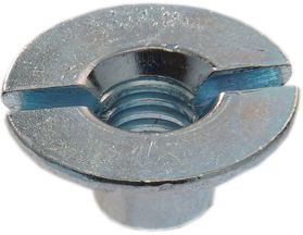 Гайка Эриксона уменьшенная напольная М6х8х16 мм, оцинкованная сталь - фото
