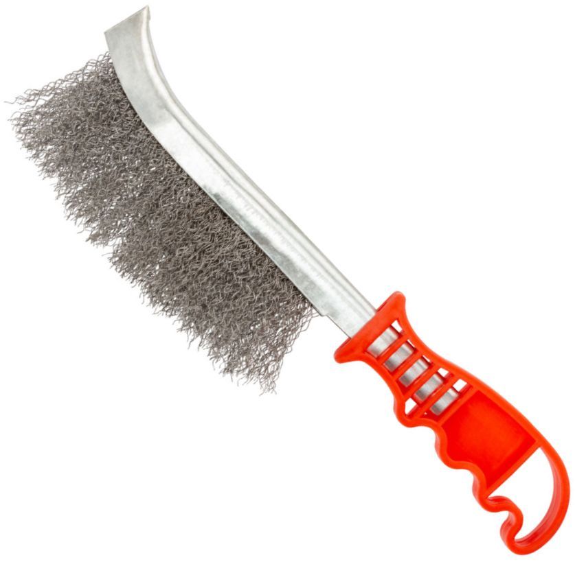 Щетка гофрированная ручная тип A FIT 38410, сталь - фото