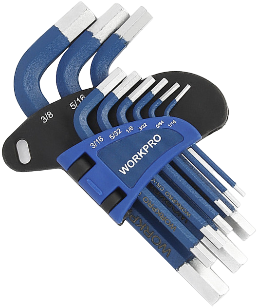 Изображение товара Набор шестигранных ключей с шариковой головкой Workpro PRO WP222010 9 шт