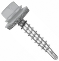 Саморез кровельный со сверлом 4,8х25 RAL 9016 белый транспортный