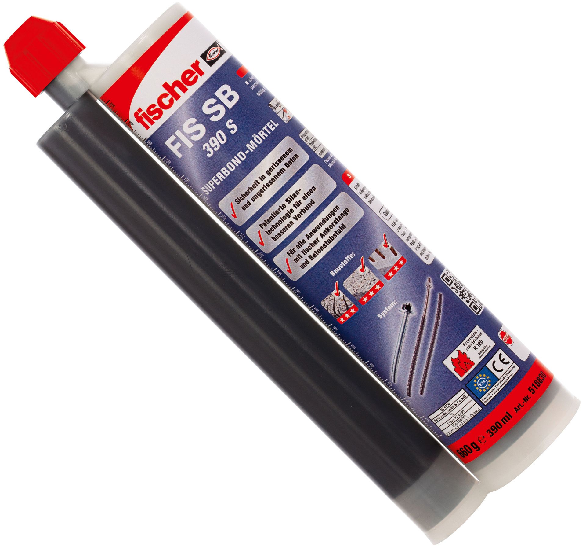 Химический анкер 390 мл Fischer FIS SB  390 S 518831, зимний, винилэстер, с насадками - фото