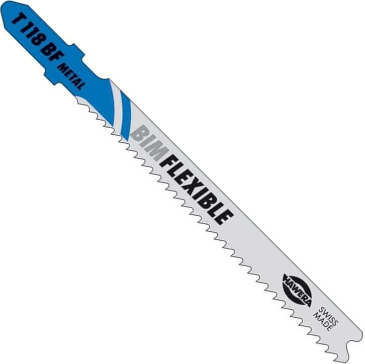 Пилка по металлу для электролобзика T118BFHawera F00Y144225, сталь HSS, 5 шт - фото