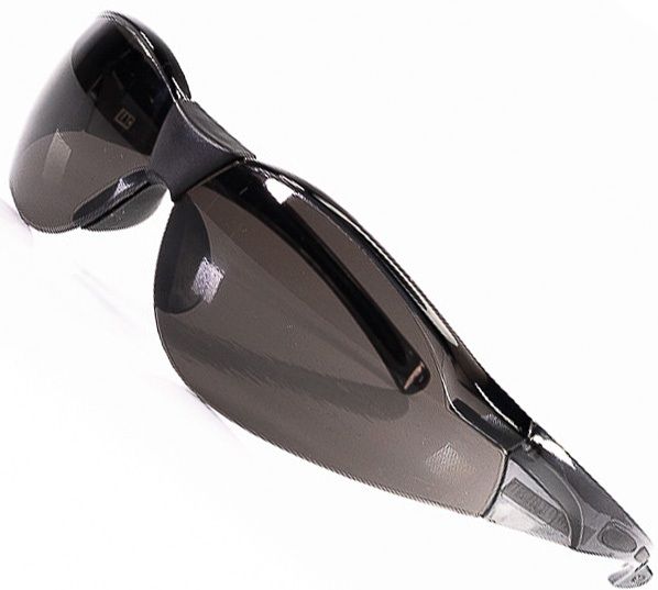 Очки монтажника защитные открытые затемнённые с прорезиненным носоупором OM-02 KBT 79683 - фото