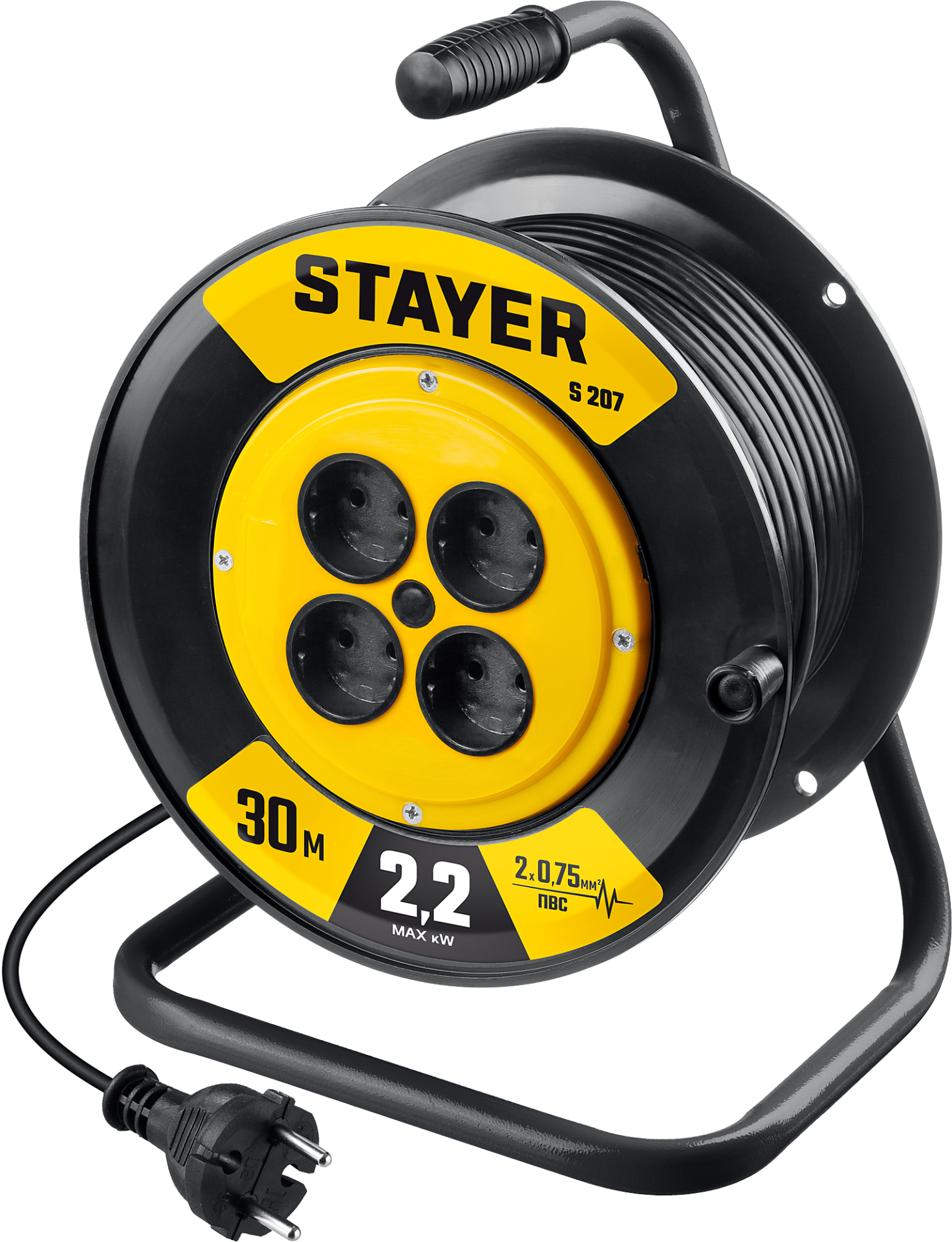 Удлинитель на катушке 30 м S-207 Stayer 55073-30 - фото