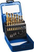 Набор сверл по металлу 1-10 мм Кобальт, класс А, ЗУБР 29626-H19, сталь Р6М5К5, 19 штук в металлическом боксе