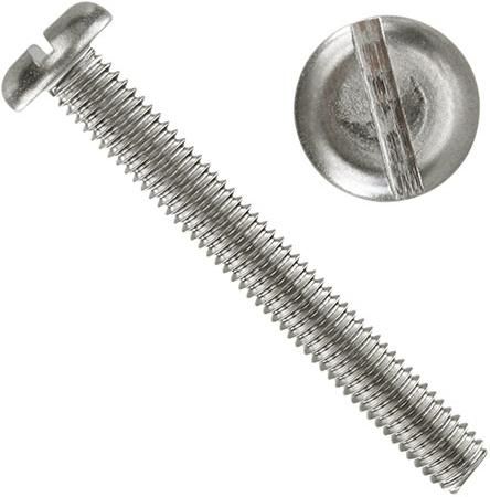 Винт с прямым шлицем DIN 85, нержавеющая сталь А4 - фото