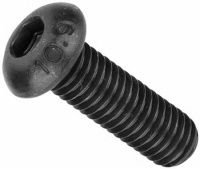 Винт с полукруглой головкой и внутренним шестигранником М8х20 DIN 7380, класс прочности 10.9, оцинкованная сталь, окрашенный RAL9005