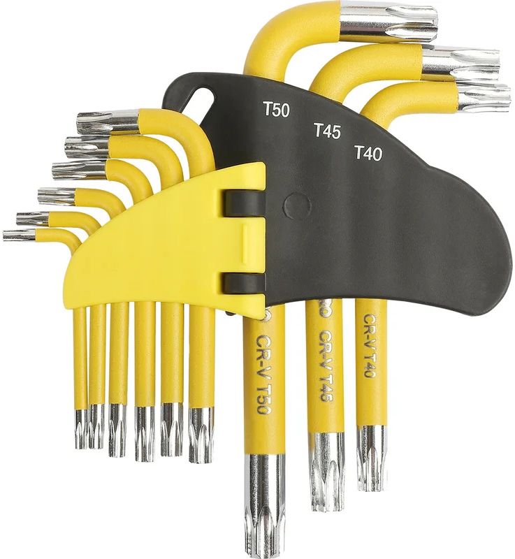 Набор ключей TORX в держателе Т10-Т50 Workpro WP222009, 9 штук - фото