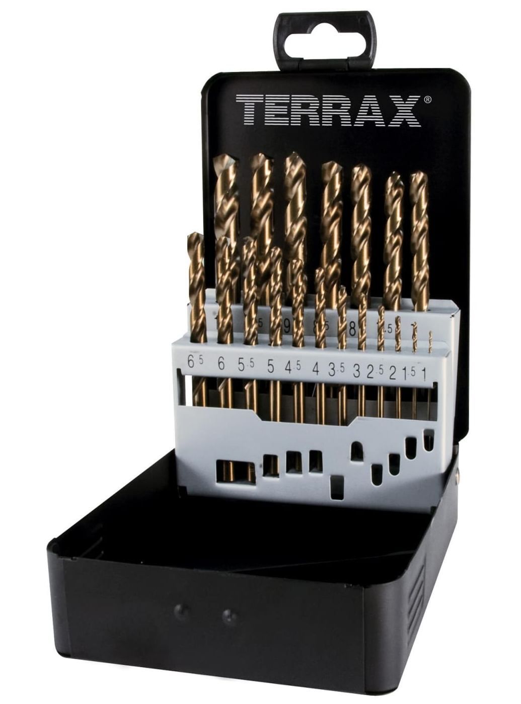 Изображение товара Набор сверл по металлу HSS-Co 1-10 мм 19 шт RUKO TERRAX Германия