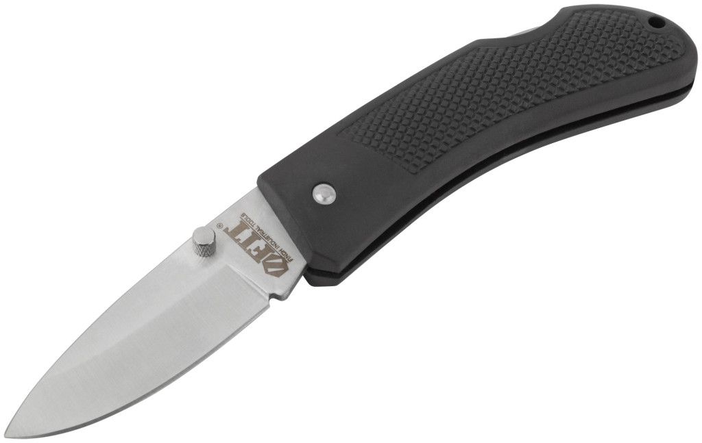 Нож складной с ПВХ рукояткой 175 мм FIT Юнкер 10553 - фото