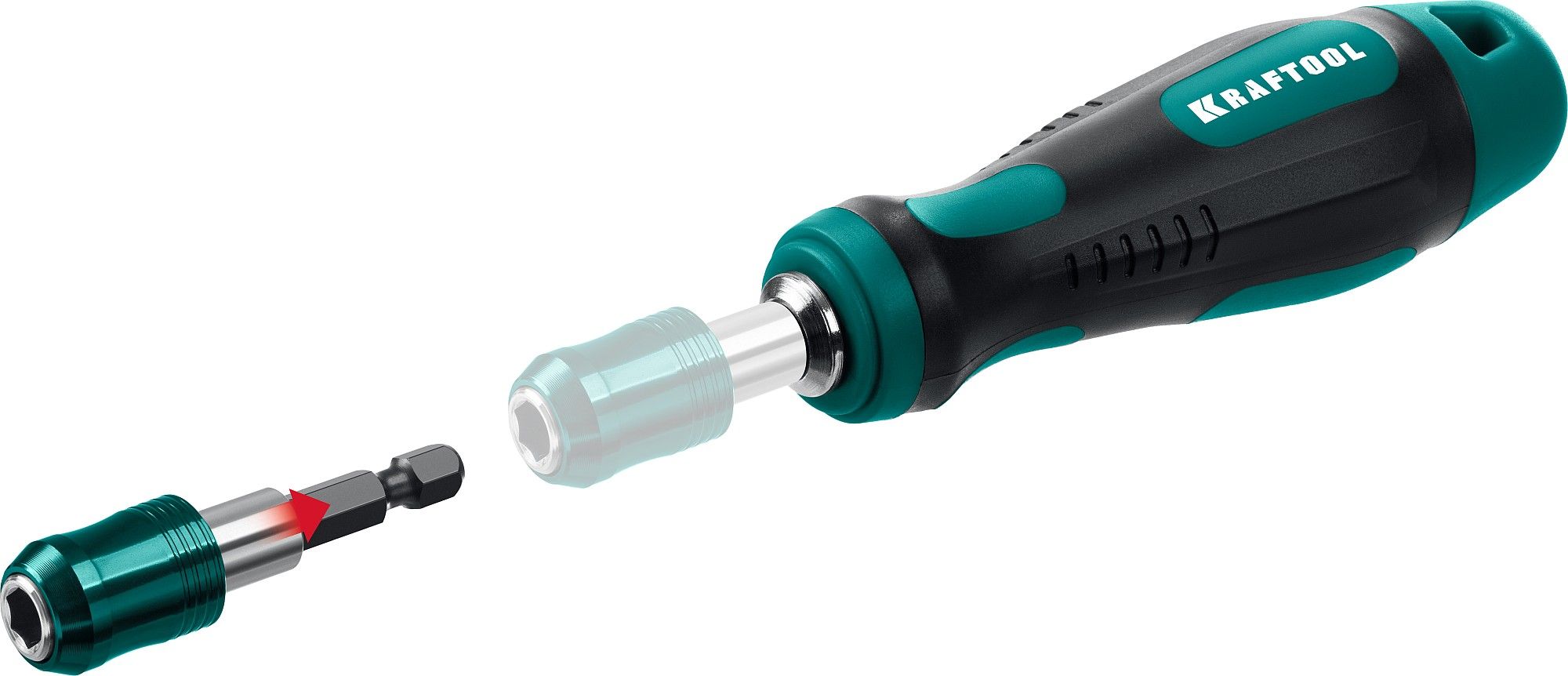 Набор бит и головок с битодержателем и трещоткой X-Drive Kraftool 25816 - фото