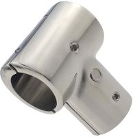 Тройник съемный на релинг 90° 25 мм 8822, нержавеющая сталь А4