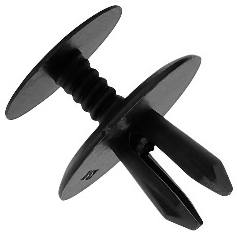 Клипса автомобильная крепежная с резьбовым штырьком AS-1411 - фото