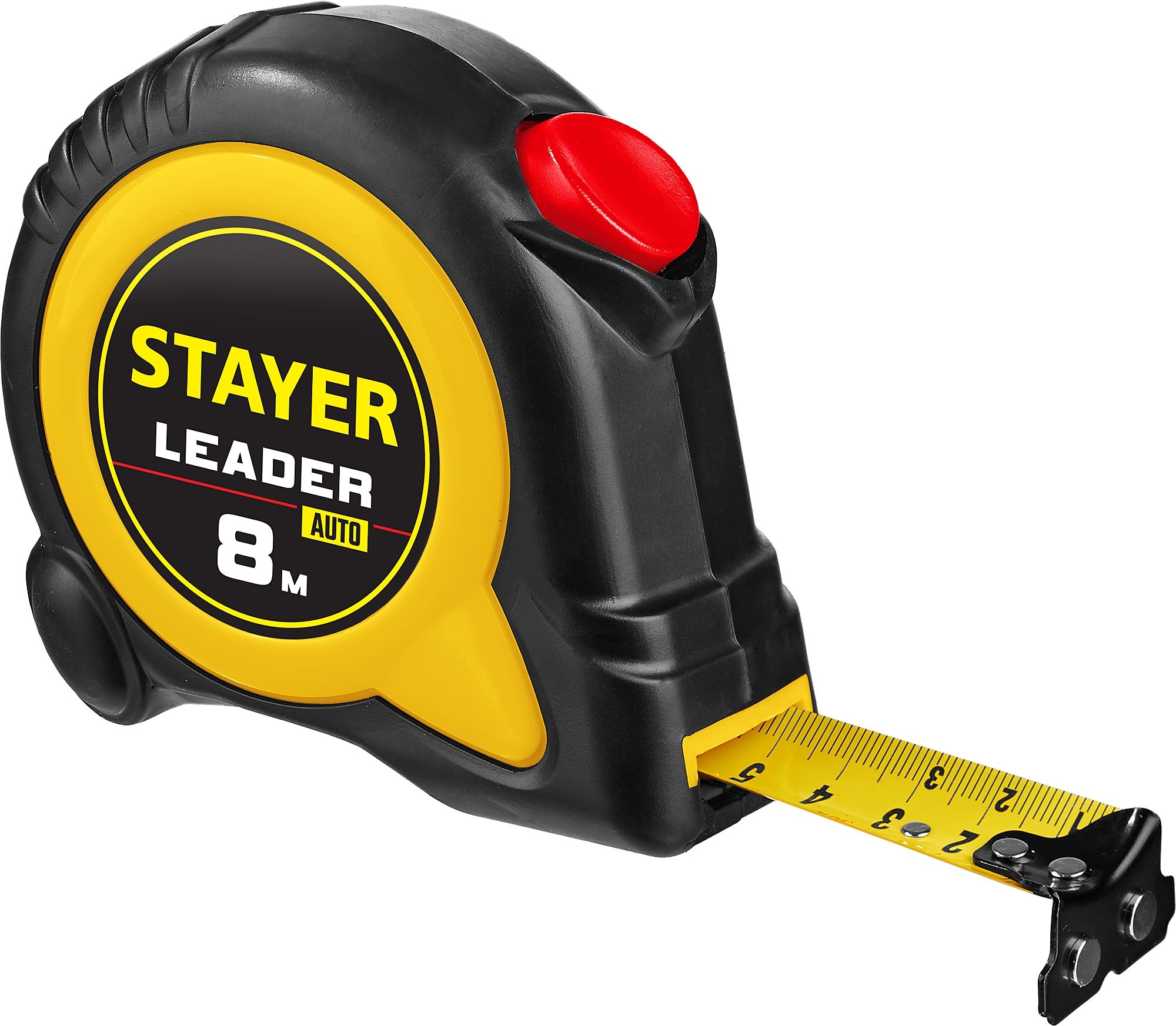 Рулетка измерительная с автостопом 8 м х 25 мм Stayer Leader Professional 3402-10-25 - фото