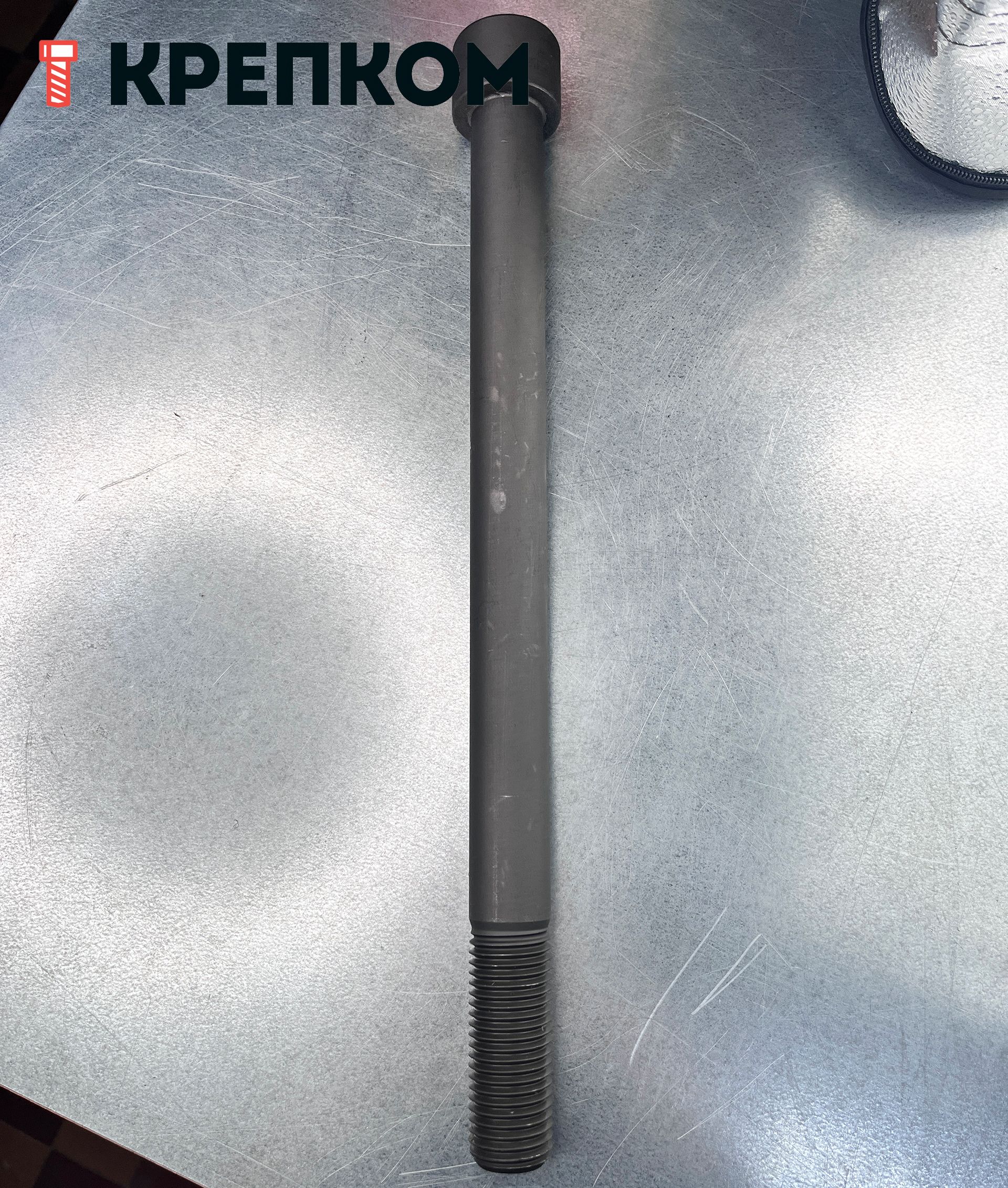 Винт (болт) с цилиндрической головкой и внутренним шестигранником DIN 912 (ISO 4762) Reyher, класс прочности 12.9, оксидированный - фото