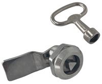 Замок щитовой треугольный FD25C-2DK, нержавеющая сталь А2