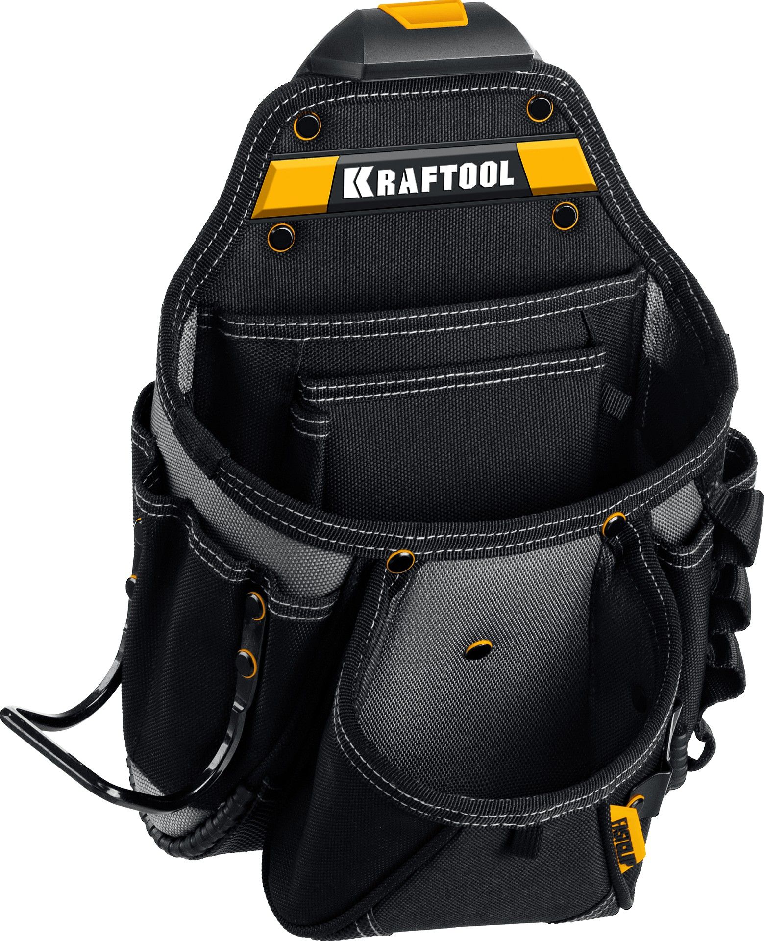 Сумка поясная строителя с креплением FastClip KP- 27 Kraftbuilt Kraftool 38773 - фото