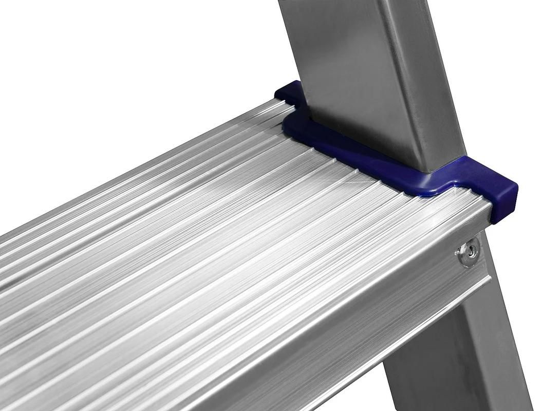 Стремянка двухсторонняя 3 ступени СИБИН 38825-03, алюминий - фото