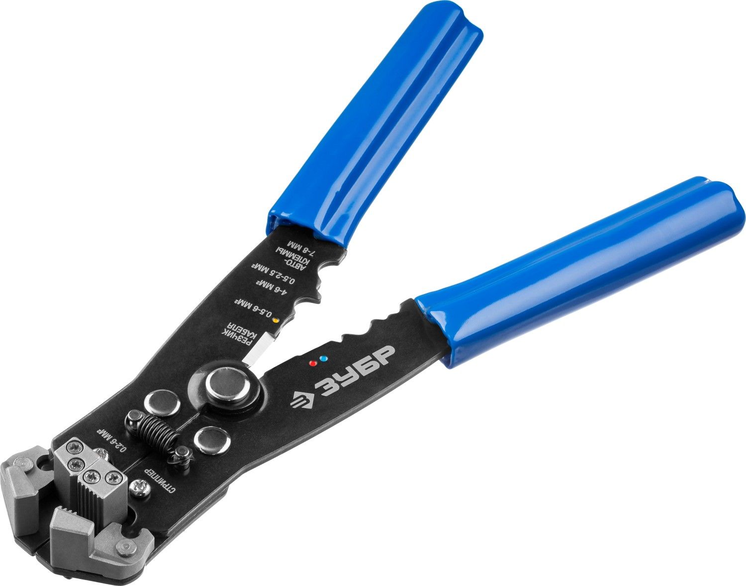 Стриппер автоматический с резкой кабеля и опрессовкой 0,2 - 6 мм² ЗУБР ТТ-3 22641 - фото