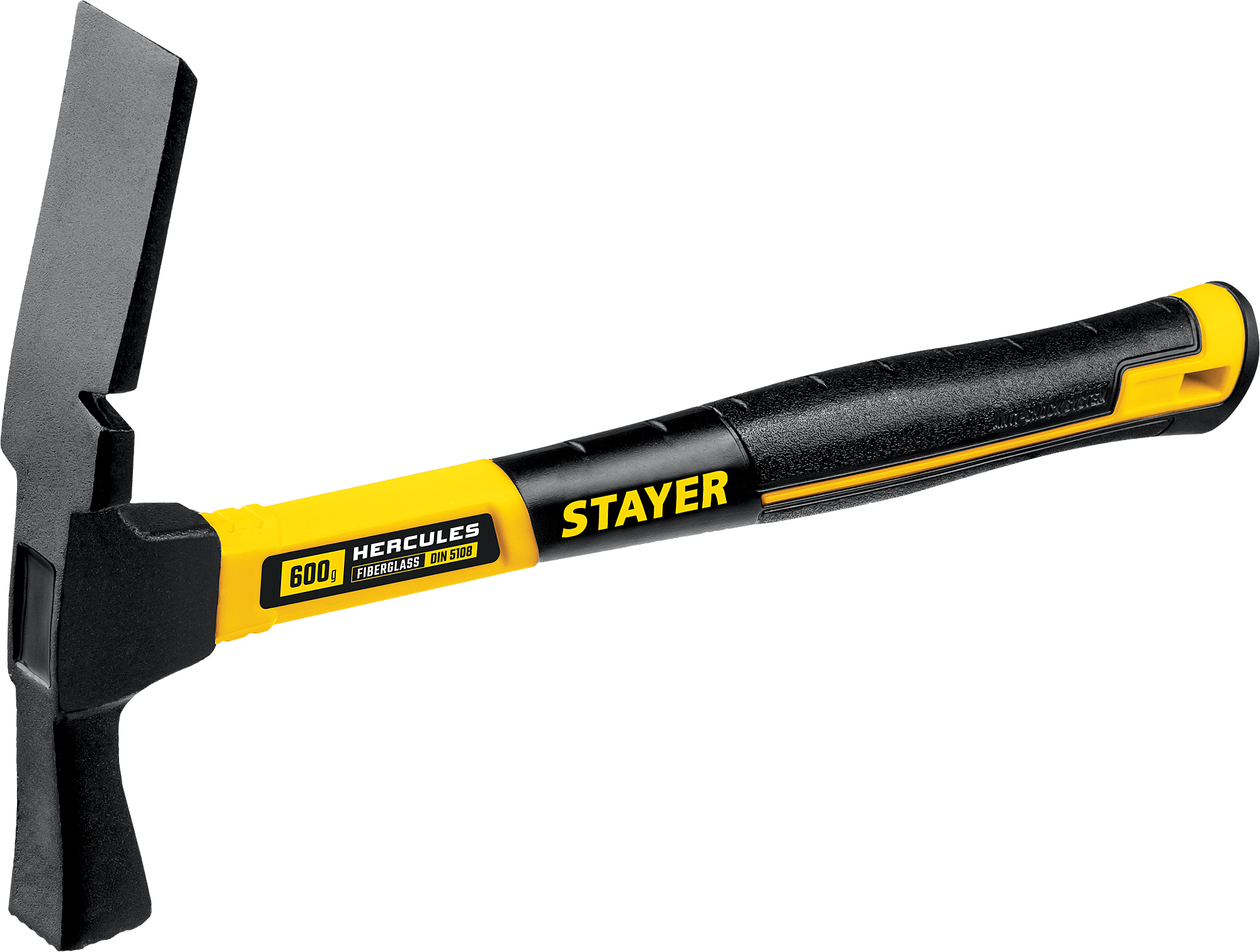 Молоток каменщика 600 гр с фиберглассовой рукояткой Hercules Professional Stayer 20161_z01 - фото
