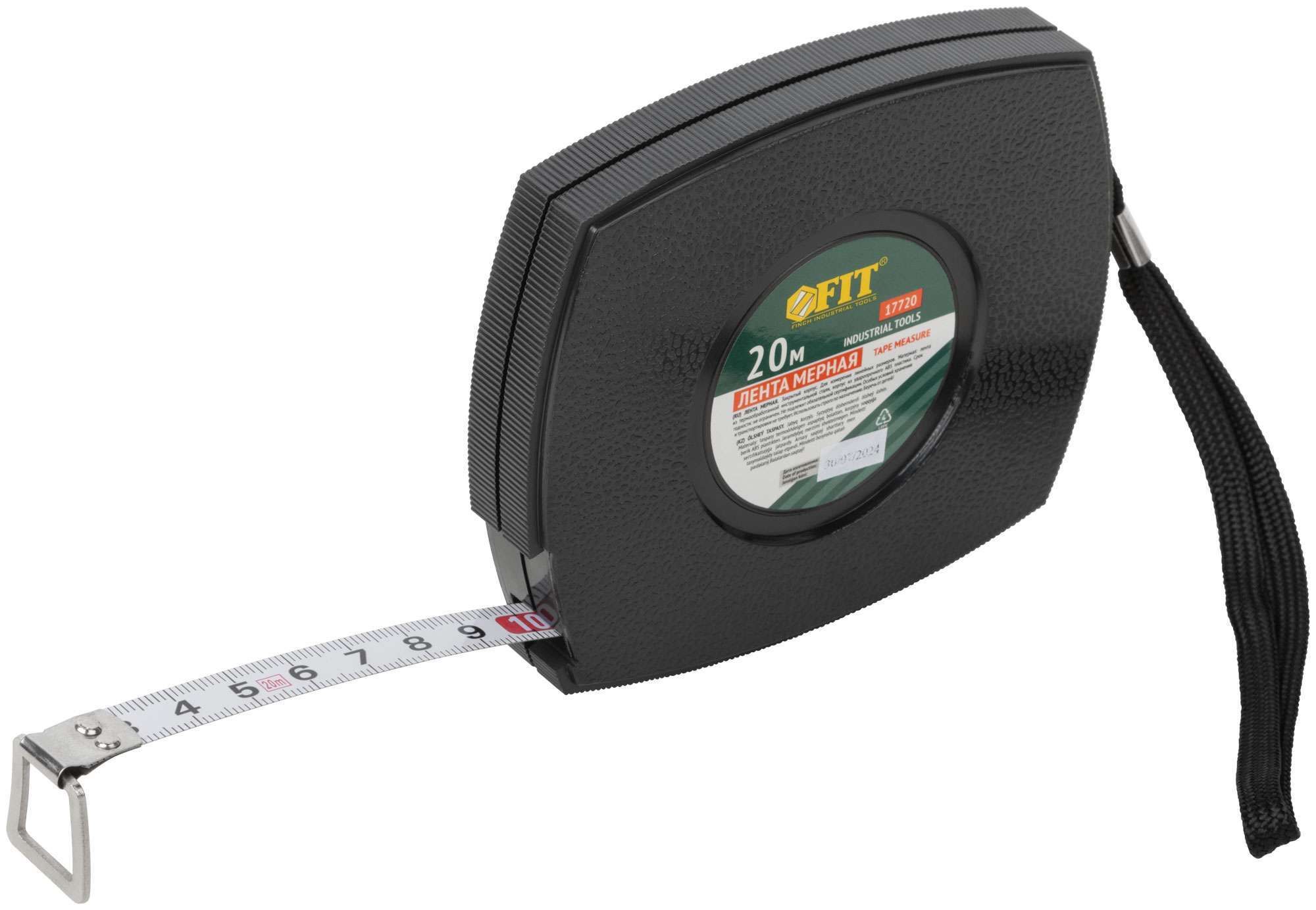 Рулетка со стальной лентой 20 м FIT 17720 - фото