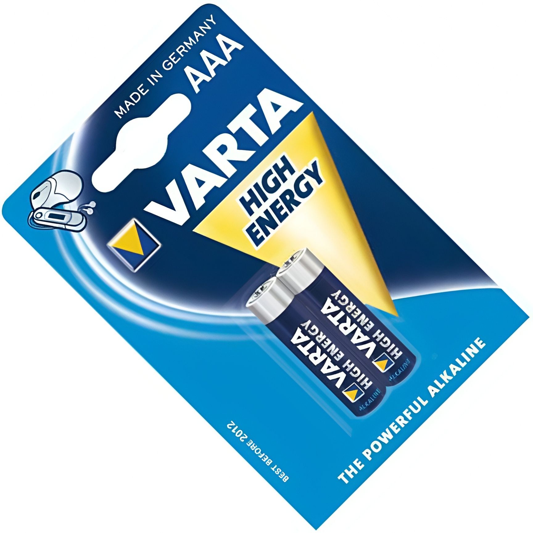 Изображение товара Батарейки щелочные AAA Varta High Energy 4903121412, 2 шт в блистере