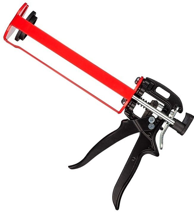 Пистолет скелетный с тройным штоком для инжекционной массы Tech-KREP 292556, 400 мл - фото