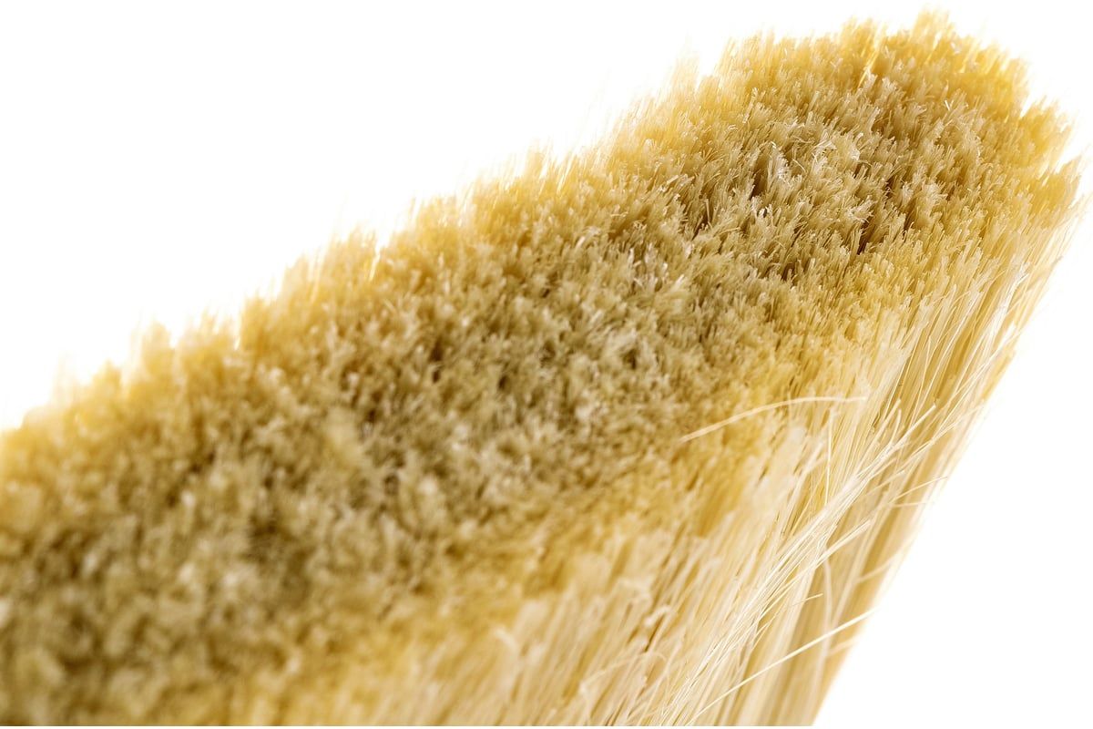 Кисть плоская с пластиковой ручкой Кедр, смешанная щетина - фото