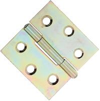 Петля дверная 51х51 мм Gah Alberts 345983, желтый цинк