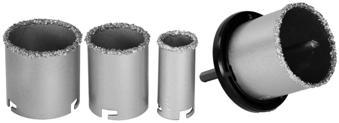 Набор кольцевых коронок с карбидом вольфрама Kraftool 3340_z01, 4 шт - фото