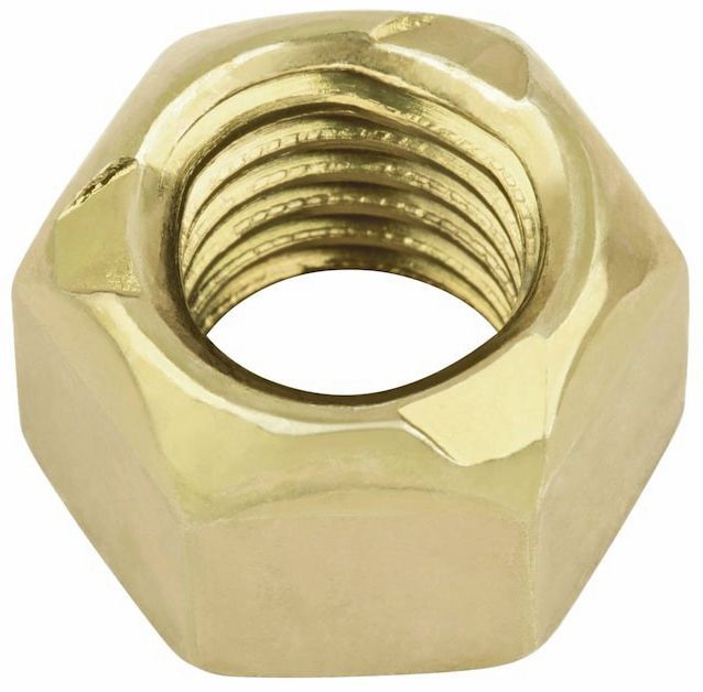 Гайка самоконтрящаяся М6 DIN 980 (Form М), класс прочности 8, желтый цинк - фото