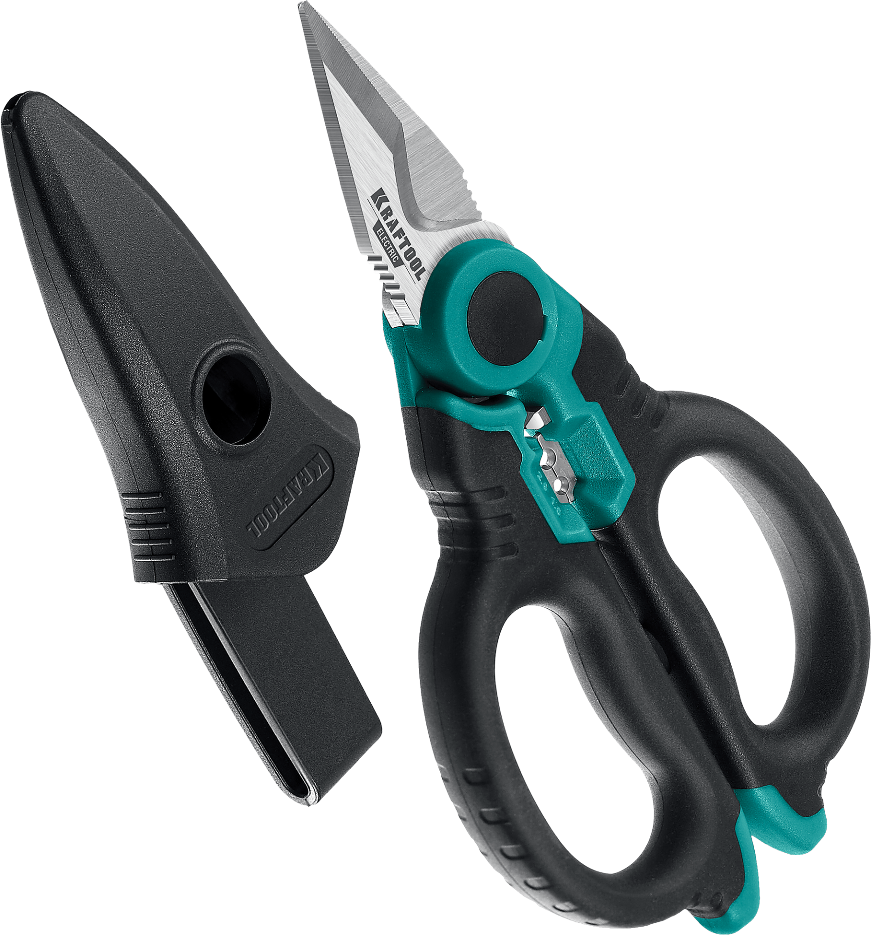 Ножницы электрика 4 в1 160 мм с чехлом Kraftool 23356 - фото