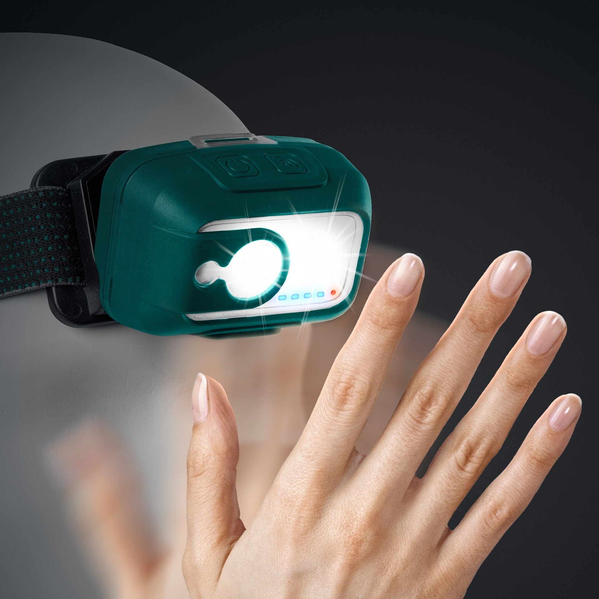 Фонарь налобный аккумуляторный, 550 лм, 3 режима, 1800мАч KH-5 Kraftool 56454 - фото