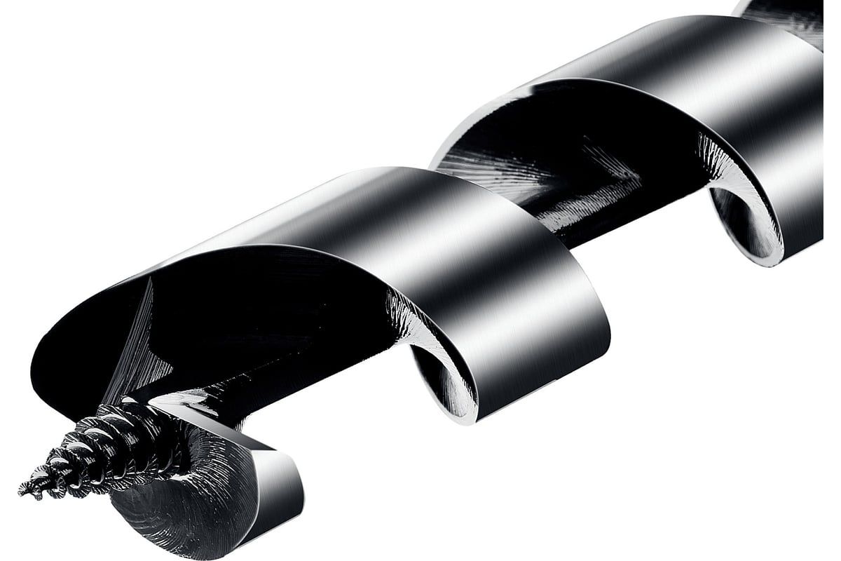 Сверло по дереву винтовое (Левиса) 450 мм ЗУБР, шестигранный хвостовик - фото