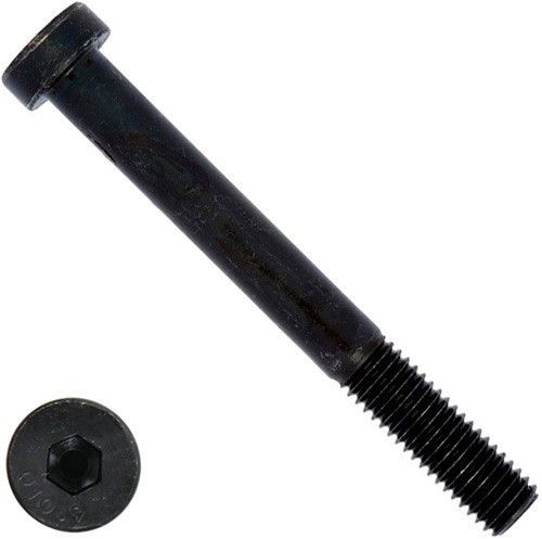 Винт с низкой цилиндрической головкой UNC 1/4"-20 х 1/4" (6,35 мм) DIN 7984, класс прочности 10.9 (Grade 8), сталь без покрытия - фото