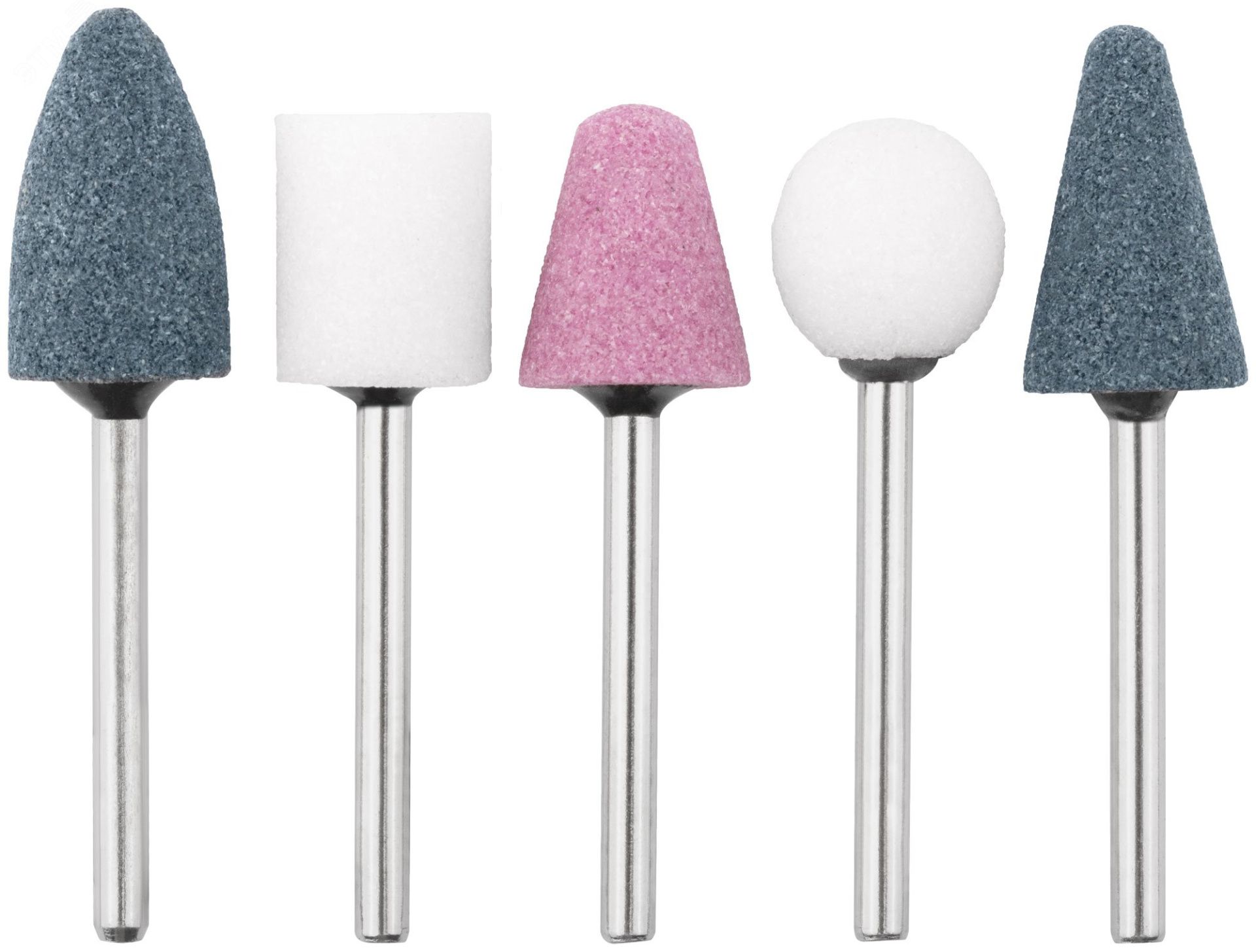 Набор абразивных шарошек по металлу FIT 36465, 5 шт - фото