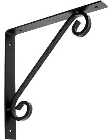 Кронштейн для полок фигурный 225х225 мм Домарт модель 15, цвета в ассортименте - фото