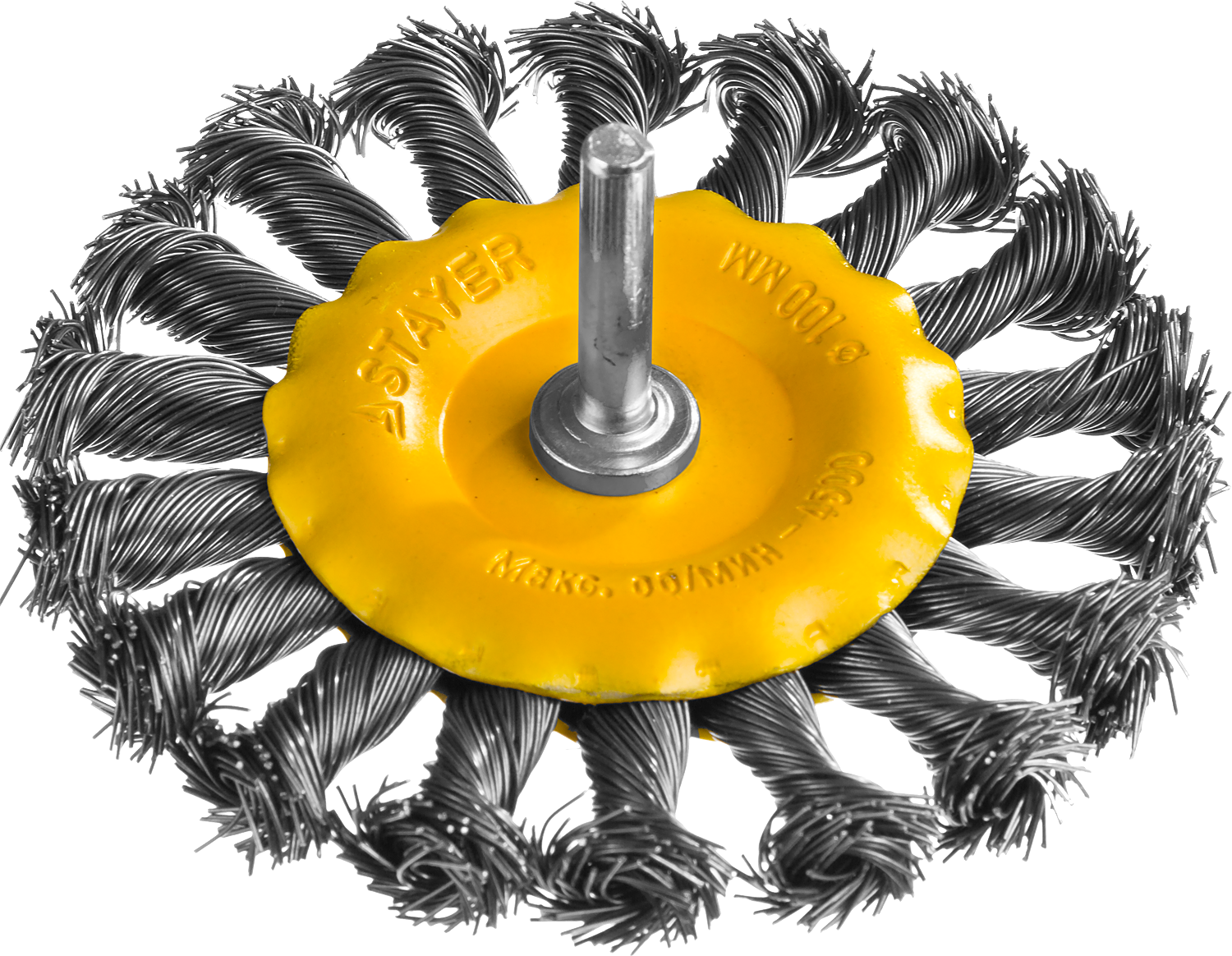 Щетка кистевая жгутированная 100 мм для дрели Professional Stayer 35115-100 - фото