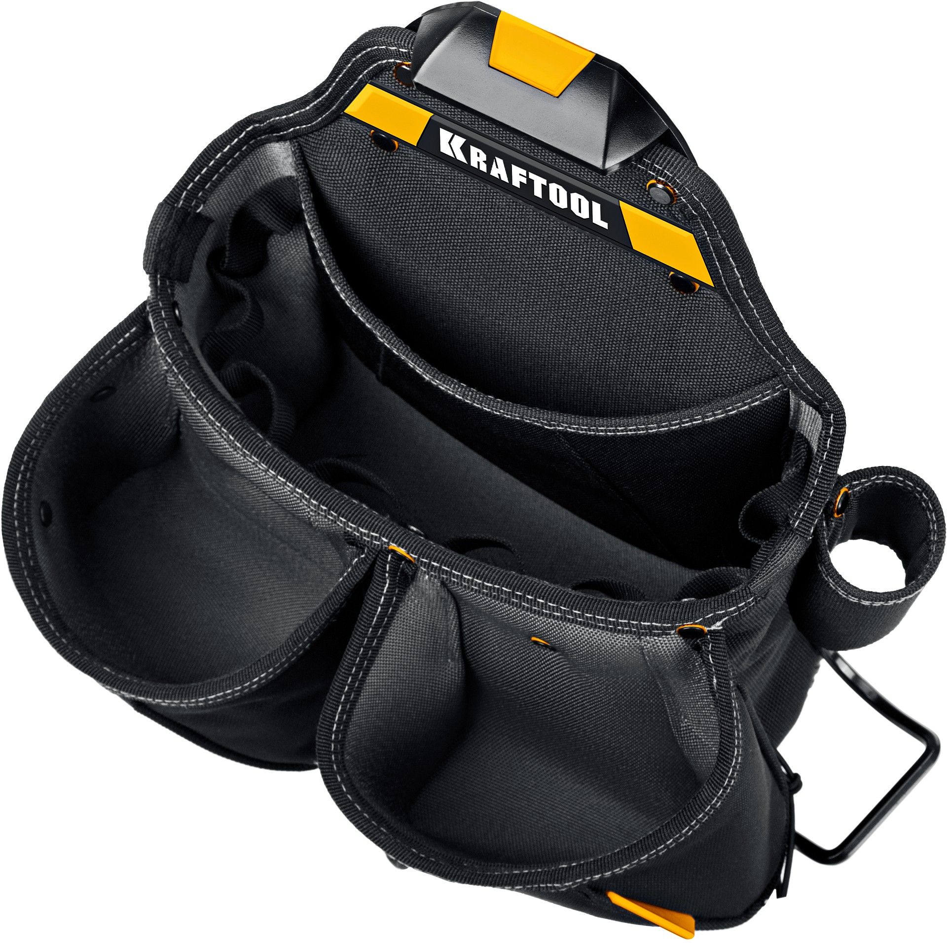 Сумка поясная строителя с креплением FastClip KP- 15 Kraftbuilt Kraftool 38771 - фото