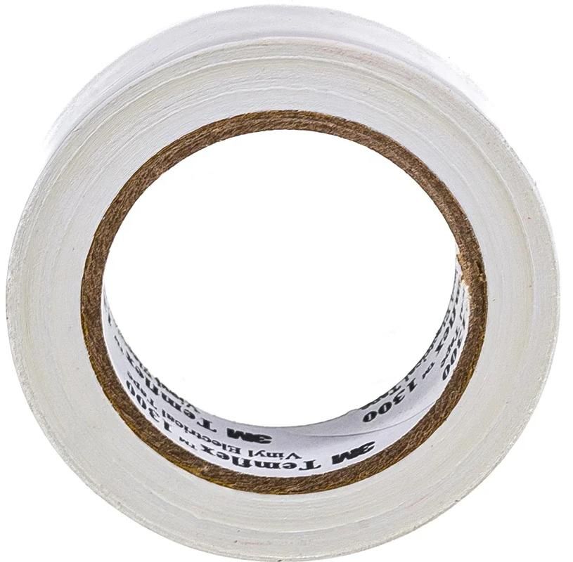 Изолента ПВХ 15 мм, 10 м Temflex 1300 3M, белая - фото