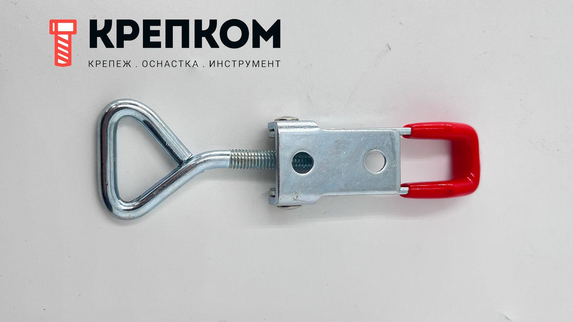 Замок регулируемый натяжной L=35-49 мм, нагрузка 102 кг, 5112, оцинкованная сталь - фото