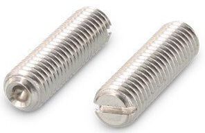 Винт установочный с засверленным концом М6х16 мм DIN 438, нержавеющая сталь А2 - фото