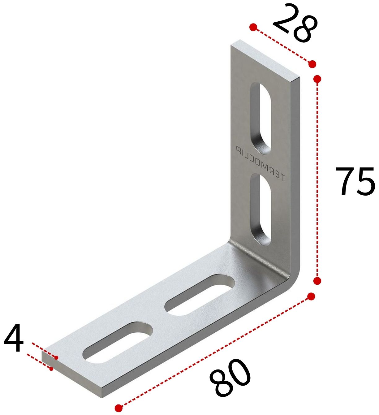 Уголок 90° 28 4F4 TERMOCLIP - фото