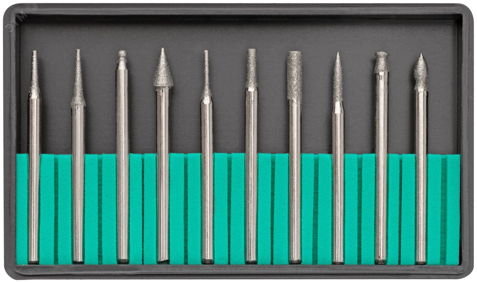 Шарошки с алмазным напылением FIT 36484, 10 шт - фото