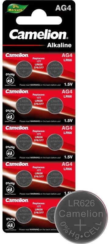 Батарейка Camelion AG4/LR66 17481 - фото