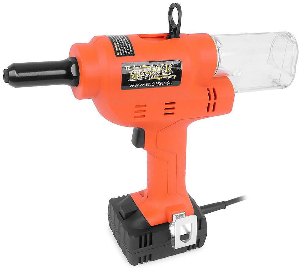 Заклепочник аккумуляторный вытяжной с возможностью работы от сети 220В, M4000, Messer 05-32-401 - фото