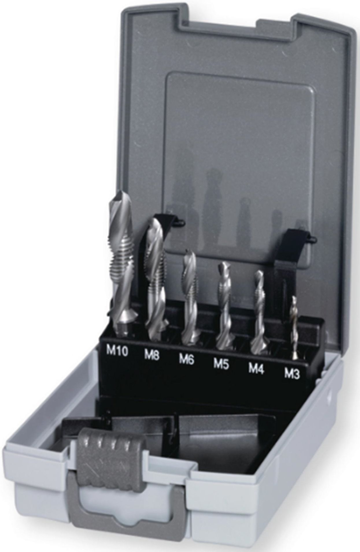 Изображение товара Набор комбинированных метчиков 3 в 1 Ruko 270020RO, 7 предметов, быстрорежущая сталь